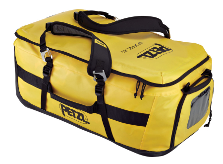 Genti echipamente - Geanta pentru echipamente Petzl DUFFEL 85L S045Aa01, compatibila cu coarda PARALLEL, casca STRATO si ham AVAO