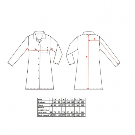 Halat de lucru dama Portwest 2205, pentru industria alimentara, 65% poliester, 35% bumbac, 190g [1]