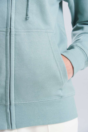 Hanorac cu fermoar si gluga dama Just Hoods WOMEN'S COLLEGE ZOODIE, 80% bumbac, 20% poliester, 280 g/mp [3]