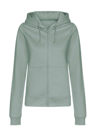 Imbracaminte de lucru - Hanorac cu fermoar si gluga dama Just Hoods WOMEN'S COLLEGE ZOODIE, 80% bumbac, 20% poliester, 280 g/mp