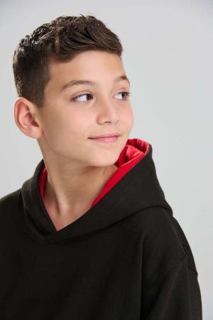 Hanorac cu gluga pentru copii in 2 culori Just Hoods KIDS VARSITY, 80% bumbac, 20% poliester, 280 g/mp [2]