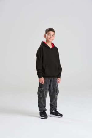 Hanorac cu gluga pentru copii in 2 culori Just Hoods KIDS VARSITY, 80% bumbac, 20% poliester, 280 g/mp [1]