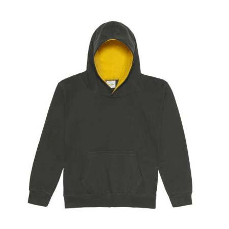 Hanorac cu gluga pentru copii in 2 culori Just Hoods KIDS VARSITY, 80% bumbac, 20% poliester, 280 g/mp [1]