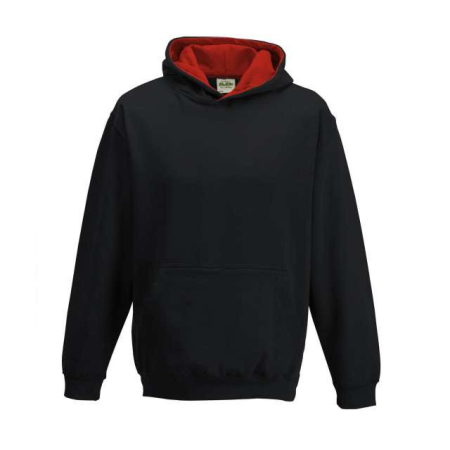PENTRU COPII - Hanorac cu gluga pentru copii in 2 culori Just Hoods KIDS VARSITY, 80% bumbac, 20% poliester, 280 g/mp