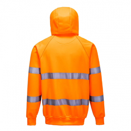Hanorac cu gluga reflectorizant Portwest B304, 65% poliester, 35% bumbac, 300 gr/mp [1]