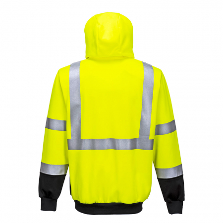 Hanorac cu gluga reflectorizant Portwest B315, 65% poliester, 35% bumbac, 300 gr/mp [1]