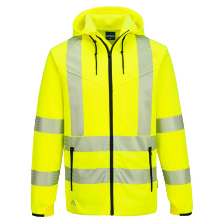 Jachete | Bluze reflectorizante - Hanorac cu gluga reflectorizant Portwest KX3 Hi-Vis SPORT, 65% poliester, 35% bumbac, 300 gr/mp