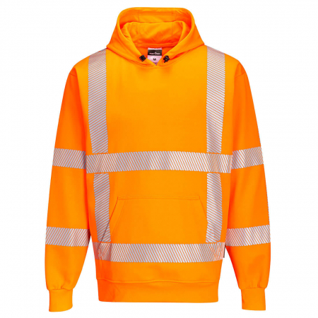 Bluze | Hanorace reflectorizante - Hanorac cu gluga reflectorizant Portwest R477, 65% poliester, 35% bumbac, 300 gr/mp