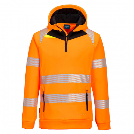 Imbracaminte de lucru - Hanorac cu gluga si benzi reflectorizante Portwest DX482 Hi-Vis, 100% poliester, 330 gr/mp