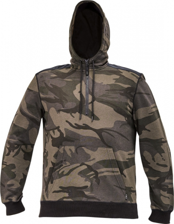 Bluze | Hanorace | Camasi - Hanorac flausat cu gluga CRV CRAMBE HOODIE, 65% poliester 35% bumbac, 340gr/ mp