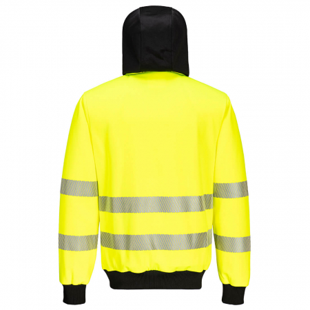 Hanorac reflectorizant cu fermoar Portwest PW327, 65% poliester, 35% bumbac, 300 gr/mp [1]