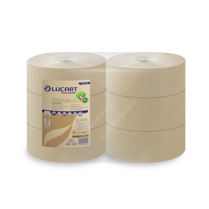 Echipamente speciale de protectie - Hartie igienica Lucart ECONATURAL 300, din fibre de celuloza