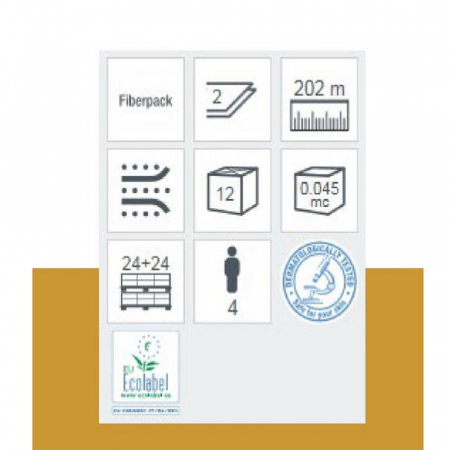 Hartie igienica Lucart JUMBO ECOLABEL, din fibre de celuloza econatural [1]