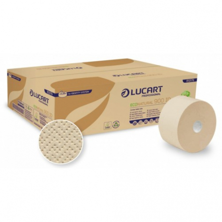 Echipamente speciale de protectie - Hartie igienica Lucart JUMBO ECOLABEL, din fibre de celuloza econatural