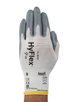 Manusi de protectie impregnate cu NITRIL - Manusi de protectie Ansell HYFLEX 11-800, impregnate in spuma de nitril