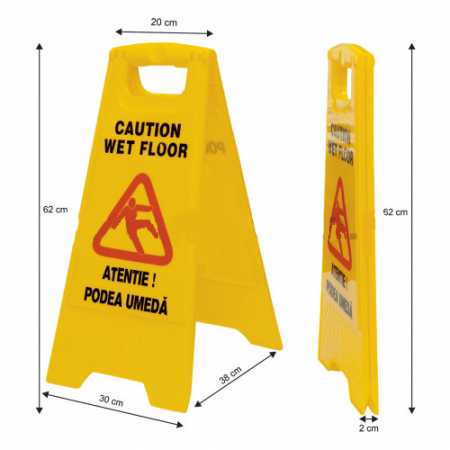Echipamente speciale de protectie - Indicator podea umeda 300x620 mm