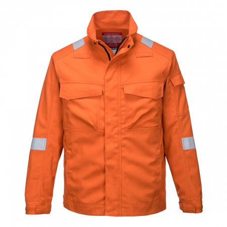 Imbracaminte de lucru - Jacheta ignifuga Portwest BIZFLAME ULTRA FR68, 80% bumbac, 19% poliester, 1% fibra de carbon, 340g