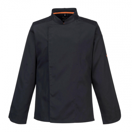 Imbracaminte pentru HORECA - Jacheta bucatar Portwest C846 STRETCH MESH AIR PRO, 65% poliester, 33% bumbac, 2% elastan, 190 gr/mp