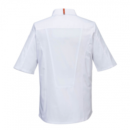 Jacheta cu maneca scurta bucatar Portwest C746 STRETCH MESH AIR PRO, 65% poliester, 33% bumbac, 2% elastan, 190 gr/mp [1]