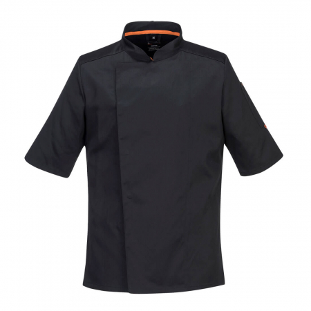Imbracaminte de lucru - Jacheta cu maneca scurta bucatar Portwest C746 STRETCH MESH AIR PRO, 65% poliester, 33% bumbac, 2% elastan, 190 gr/mp