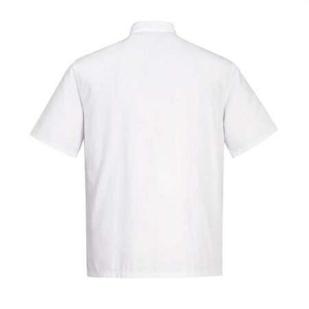 Jacheta cu maneca scurta bucatar Portwest CUMBRIA CHEFS C733,  65% poliester, 35% bumbac, 190g [2]