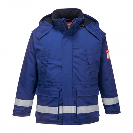 Imbracaminte de lucru - Scurta de iarna vatuita ignifuga Portwest FR59, antistatica, 99% bumbac, 1% fibra de carbon, 350g