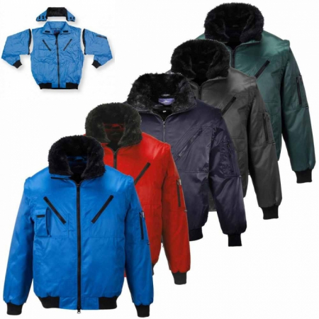 Jacheta de iarna cu maneci detasabile Renania EXFORD 2IN1, 100% poliester [2]