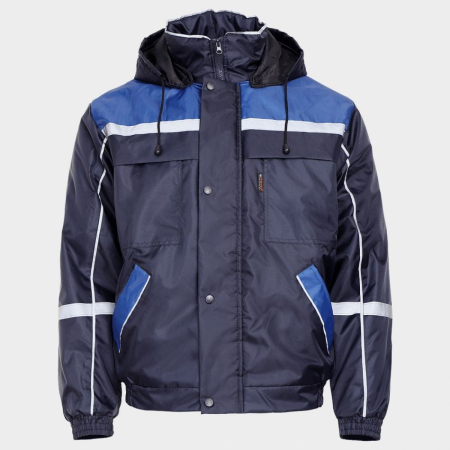 Geci | Scurte de iarna - Jacheta de iarna impermeabila Stenso COLLINS WINTER BLUE, 100% poliester, 110 gr/mp