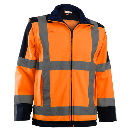 Jacheta de iarna softshell reflectorizanta Rock Safety WIZARD, 100% poliester, 290 gr/mp [4]