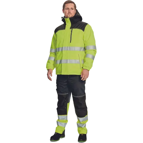 Jacheta de lucru cu benzi reflectorizante Cerva KNOXFIELD HV WINTER, 100% poliester, 180 gr/mp [1]
