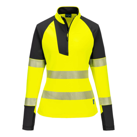 Jacheta de lucru dama Hi-Vis WOMEN'S 1/4 Portwest T173, 92% poliester, 8% elastan, 360 gr/mp [2]