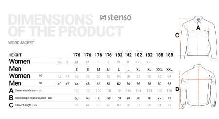 Jacheta de lucru impermeabila Stenso LAVA MAN, 46 gr/mp [2]
