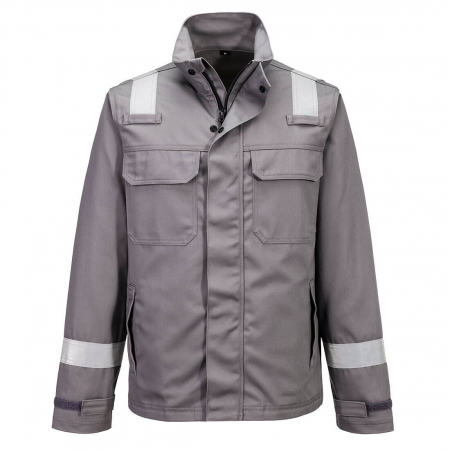 Imbracaminte de lucru - Jacheta de lucru Portwest FR609 Chemical Resistant, 9% bumbac, 1% fibra de carbon, 280gr/mp