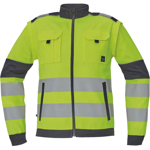 Imbracaminte de lucru - Jacheta de lucru reflectorizanta Cerva MAX VIVO HV, 65% poliester, 35% bumbac, 250 gr/mp