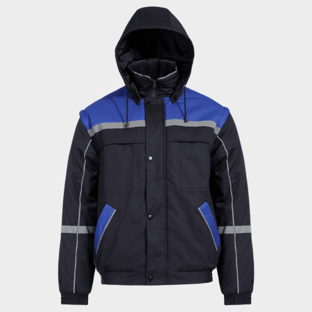 Jacheta de lucru Stenso COLLINS COTTON BLUE, cu maneci detasabile, 100% bumbac, 240 gr/mp [1]