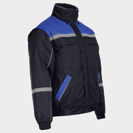 Jacheta de lucru Stenso COLLINS COTTON BLUE, cu maneci detasabile, 100% bumbac, 240 gr/mp [6]