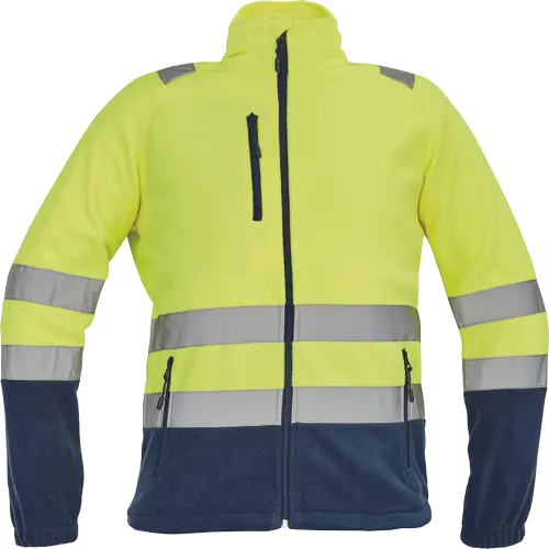 Imbracaminte de lucru - Jacheta fleece cu benzi reflectorizante Cerva SEVILLA HV, 100% poliester, 280 gr/mp