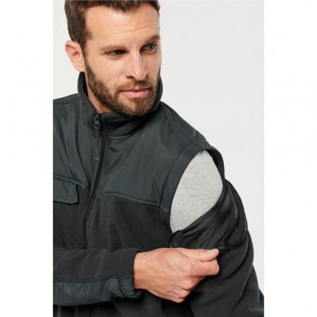 Jacheta fleece Kariban WK9105, 100% poliester, maneci detasabile [2]