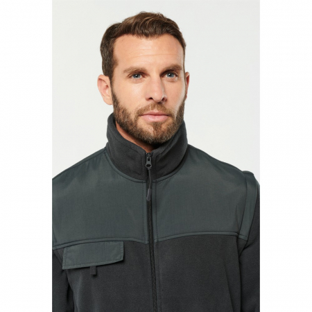 Jacheta fleece Kariban WK9105, 100% poliester, maneci detasabile [3]