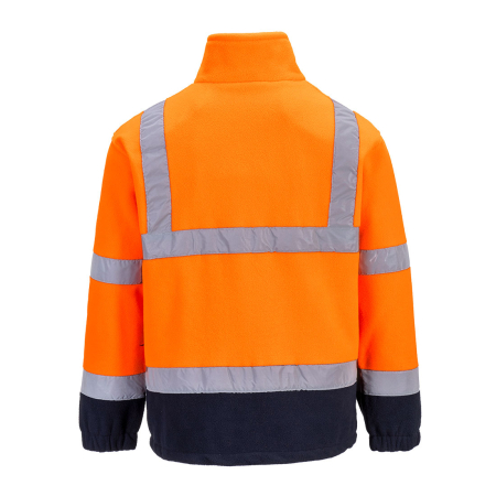 Jacheta Fleece reflectorizanta Portwest F301 PW Hi-Vis Contrast 100% poliester, 300 gr/mp [3]