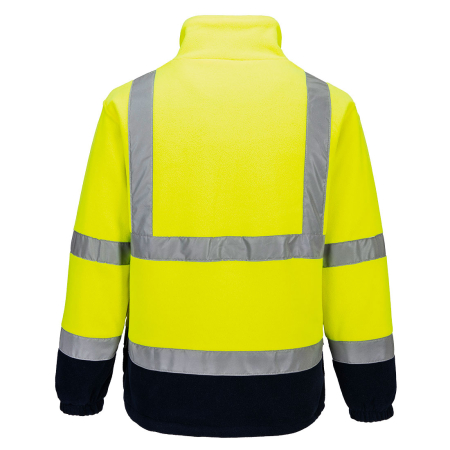 Jacheta Fleece reflectorizanta Portwest F301 PW Hi-Vis Contrast 100% poliester, 300 gr/mp [3]