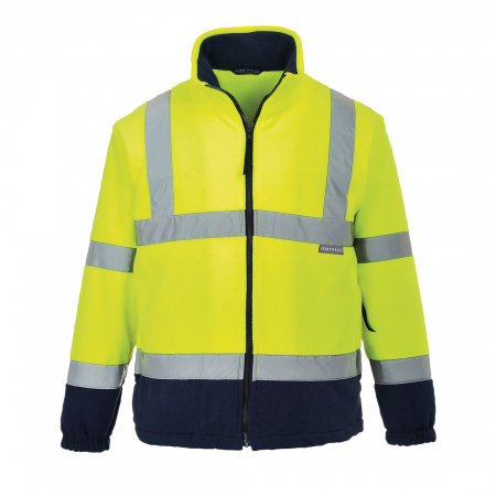 Jachete fleece reflectorizante - Jacheta Fleece reflectorizanta Portwest F301 PW Hi-Vis Contrast 100% poliester, 300 gr/mp