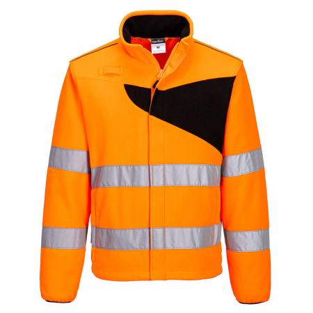 Jachete fleece reflectorizante - Jacheta fleece reflectorizanta Portwest PW274, fleece 100% poliester, 250 gr/mp