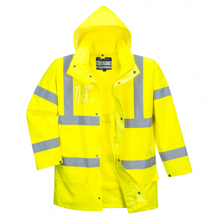Imbracaminte de lucru - Scurta de iarna vatuita reflectorizanta Portwest HIVIS 5IN1 S765, 100% poliester, 190 gr/mp