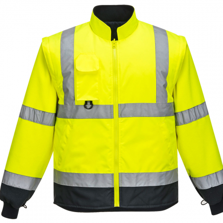 Scurta de iarna reflectorizanta Portwest CONTRAST TRAFFIC 7IN1 S426, 100% poliester, 190 gr/mp [4]