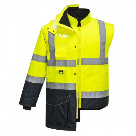 Scurta de iarna reflectorizanta Portwest CONTRAST TRAFFIC 7IN1 S426, 100% poliester, 190 gr/mp [9]