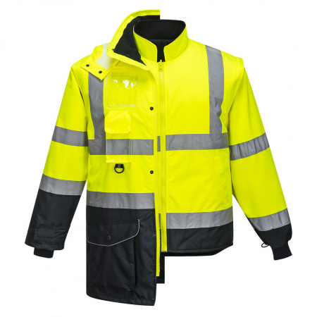 Scurta de iarna reflectorizanta Portwest CONTRAST TRAFFIC 7IN1 S426, 100% poliester, 190 gr/mp [6]