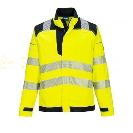 Imbracaminte de lucru - Jacheta ignifuga reflectorizanta Portwest FR714, 60% modacrilic, 39% bumbac, 1% fibre carbon, 280 gr/mp