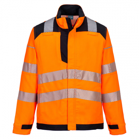 Imbracaminte de lucru - Jacheta ignifuga reflectorizanta Portwest FR722,  61% modacrilic, 18% viscoza, 15% poliester, 5% aramid, 1% fibra carbon, 300 gr/mp- REAPROV 07.06