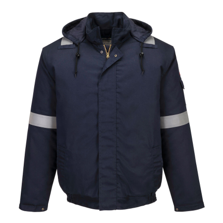 Imbracaminte de lucru - Jacheta ignifugata Portwest FR731 Bizflame Work FR BOMBER, 99% bumbac, 1% fibra de carbon, 210gr/mp